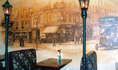 Sherlock Holmes Pub Mural