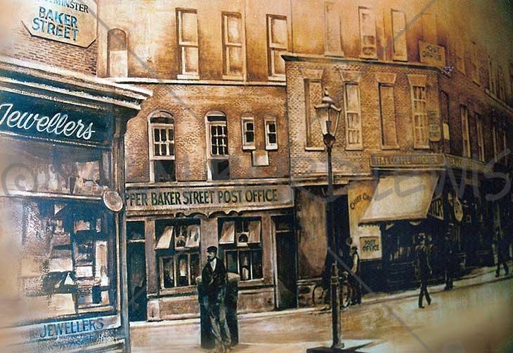 Sherlock Holmes Pub Mural