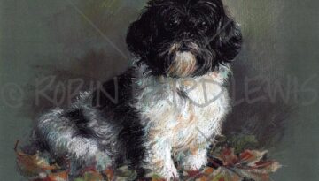 Minnie the Dog Painting