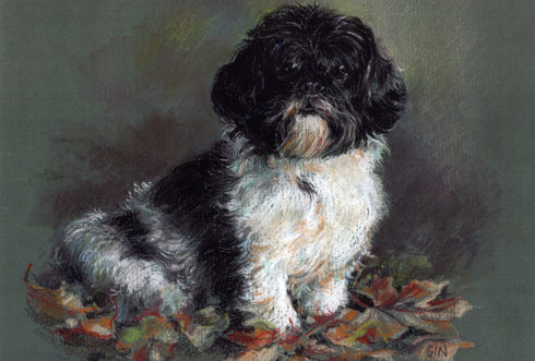 Minnie the Dog Painting